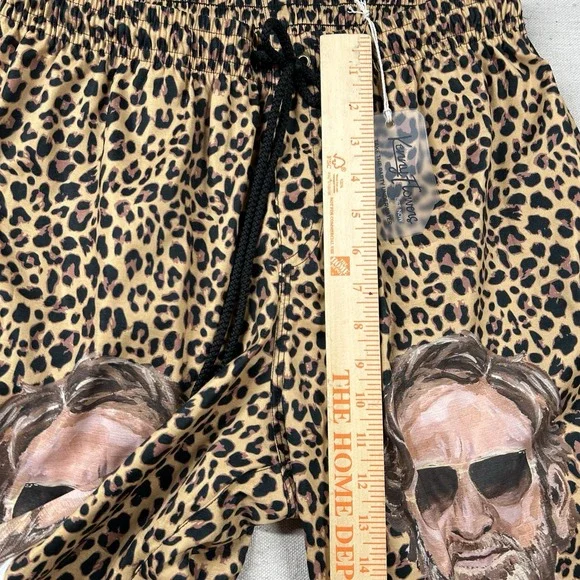 Kenny Flowers Trunks Mens XL Animal‎ Print Mesh Lined Leopard Swim Barstool